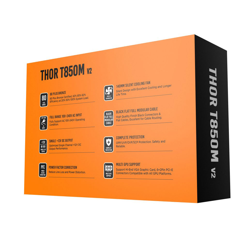 Nguồn Xigmatek THOR T850M v2 EN41754 - 850w ( 80 Plus Bronze, Full modular) - Ảnh 2