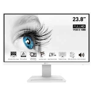 Màn hình MSI PRO MP243W Trắng (23.8Inch/ Full HD/ 5ms/ 75HZ/ 250cd/m2/ IPS/ Loa) bảo hành chính hãng 36 tháng