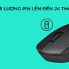 56224 thoi luong pin cua chuot khong day logitech m331 usb mau do
