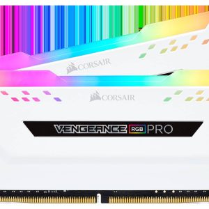 Bộ nhớ ram gắn trong Corsair DDR4 Vengeance RGB PRO Heat spreader,RGB LED, 3200MHz, CL16, 16GB (2x8GB) trắng (CMW16GX4M2E3200C16W)