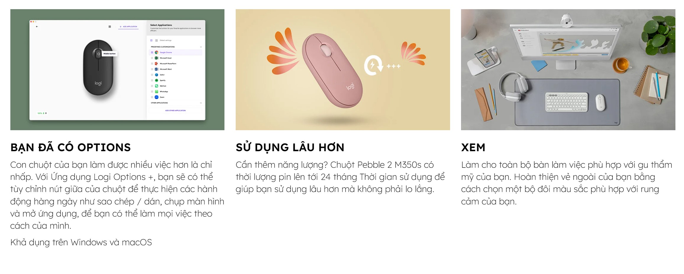 CHUỘT KHÔNG DÂY LOGITECH PEBBLE M350S MÀU ĐEN (WIRELESS/BLUETOOTH) bảo hành chính hãng 12 tháng 13 CHUỘT KHÔNG DÂY LOGITECH PEBBLE M350S MÀU ĐEN (WIRELESS/BLUETOOTH) bảo hành chính hãng 12 tháng - Ảnh 13