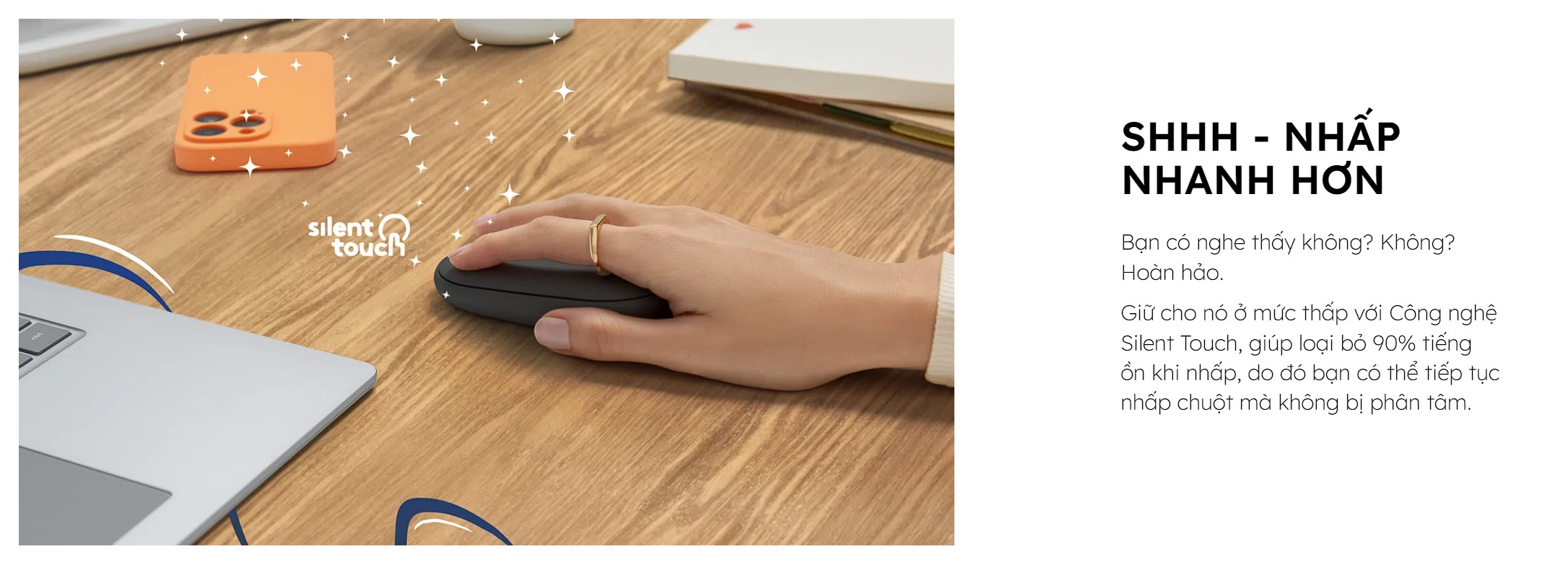 CHUỘT KHÔNG DÂY LOGITECH PEBBLE M350S MÀU ĐEN (WIRELESS/BLUETOOTH) bảo hành chính hãng 12 tháng 11 CHUỘT KHÔNG DÂY LOGITECH PEBBLE M350S MÀU ĐEN (WIRELESS/BLUETOOTH) bảo hành chính hãng 12 tháng - Ảnh 11