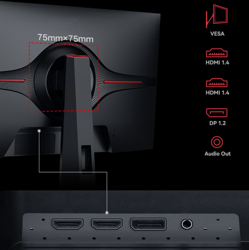MÀN HÌNH GAMING HKC MG27H7F (27 INCH/FHD/FAST IPS/165HZ/1MS) 12 MÀN HÌNH GAMING HKC MG27H7F (27 INCH/FHD/FAST IPS/165HZ/1MS) - Ảnh 12