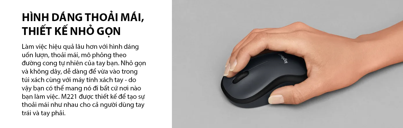 CHUỘT KHÔNG DÂY LOGITECH M221 XANH (USB) bảo hành chính hãng 12 tháng 7 CHUỘT KHÔNG DÂY LOGITECH M221 XANH (USB) bảo hành chính hãng 12 tháng - Ảnh 7